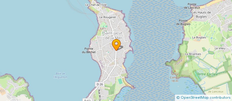 localisation de l'entreprise MONSIEUR LOUIS BREHANNIER à SAINT-JACUT-DE-LA-MER