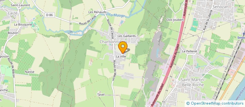 localisation de l'entreprise MONSIEUR LOUIS BRESSAND à SAINT-GENGOUX-DE-SCISSE