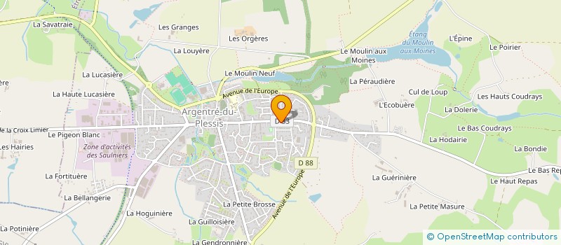 localisation de l'entreprise MONSIEUR LOUIS BRESSY  ARGENTRE-DU-PLESSIS