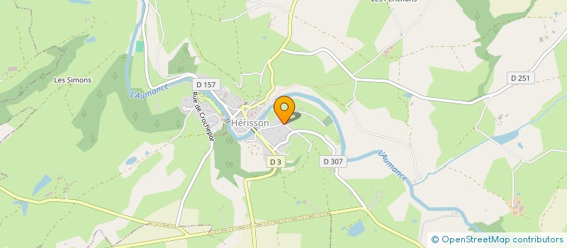 localisation de l'entreprise MONSIEUR LOUIS BRIDIER  HERISSON