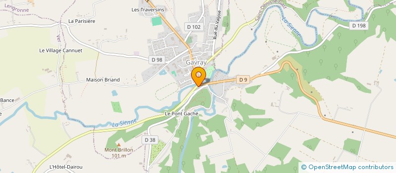 localisation de l'entreprise MONSIEUR LOUIS BRIENS  GAVRAY-SUR-SIENNE