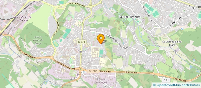 localisation de l'entreprise MONSIEUR LOUIS BROCHARD à ANGOULEME