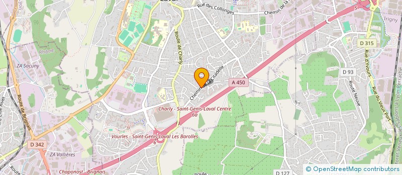 localisation de l'entreprise MONSIEUR LOUIS BROSSARD  SAINT-GENIS-LAVAL