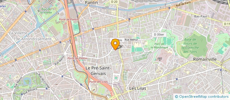 localisation de l'entreprise MONSIEUR LOUIS BROTEL à LE PRE-SAINT-GERVAIS