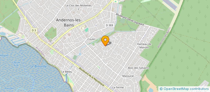 localisation de l'entreprise MONSIEUR LOUIS BROUQUEYRE  ANDERNOS-LES-BAINS