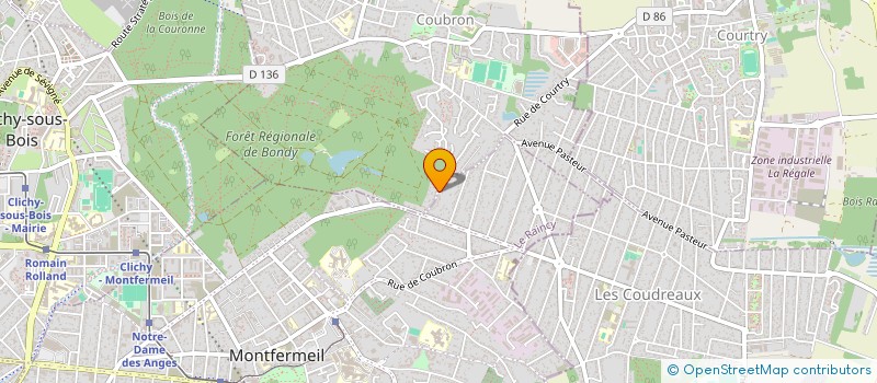 localisation de l'entreprise MONSIEUR LOUIS BRULE  MONTFERMEIL