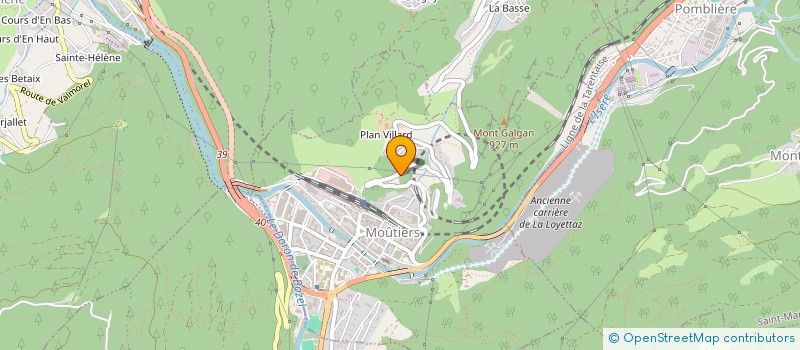 localisation de l'entreprise MONSIEUR LOUIS BRUN à MOUTIERS