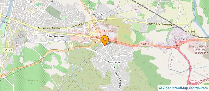 localisation de l'entreprise MONSIEUR LOUIS BRUN  CARCASSONNE