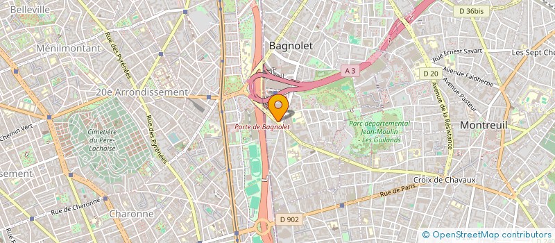 localisation de l'entreprise MONSIEUR LOUIS BRYAN ALIX AMON à BAGNOLET