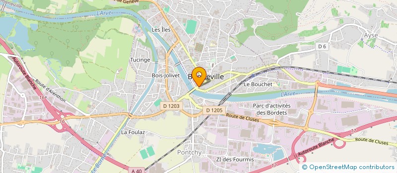 localisation de l'entreprise MONSIEUR LOUIS BURNET  BONNEVILLE