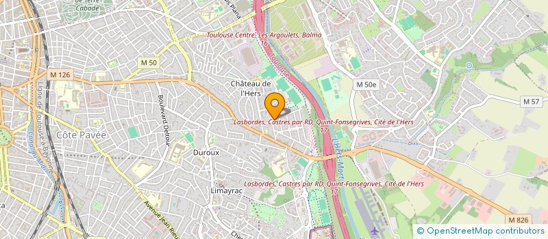localisation de l'entreprise MONSIEUR LOUIS CABRIERES  TOULOUSE