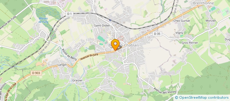 localisation de l'entreprise MONSIEUR LOUIS CACHOT  BONS-EN-CHABLAIS