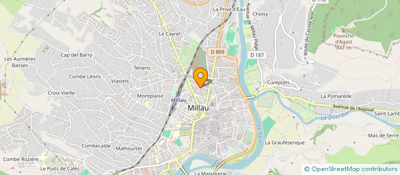 localisation de l'entreprise MONSIEUR LOUIS CALMELS  MILLAU