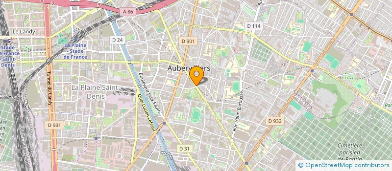 localisation de l'entreprise MONSIEUR LOUIS CAMELIN à AUBERVILLIERS