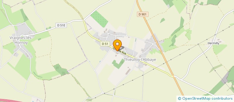 localisation de l'entreprise MONSIEUR LOUIS CANAPLE  THIEULLOY-L'ABBAYE