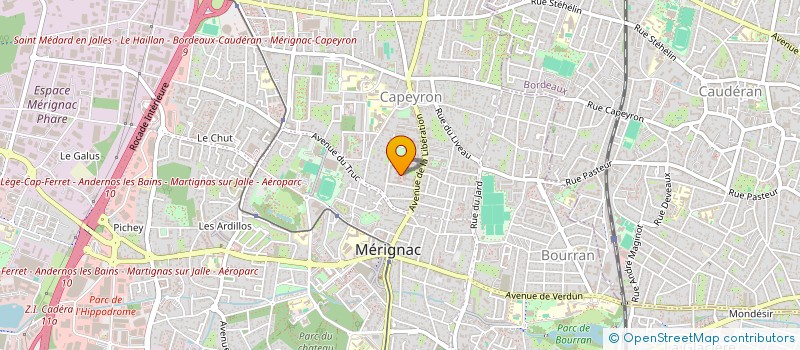 localisation de l'entreprise MONSIEUR LOUIS CANCE  MERIGNAC