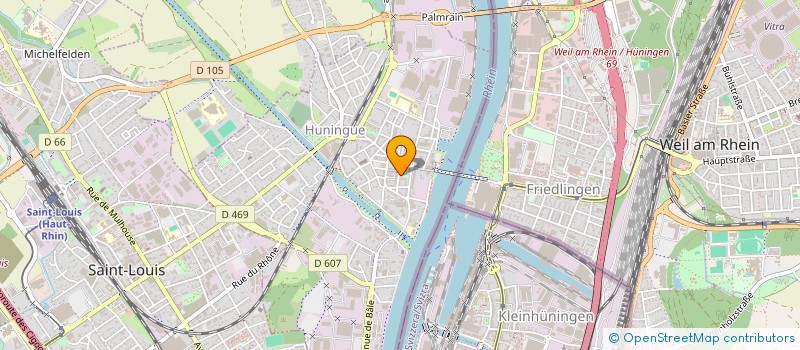 localisation de l'entreprise MONSIEUR LOUIS CAPOULADE  HUNINGUE