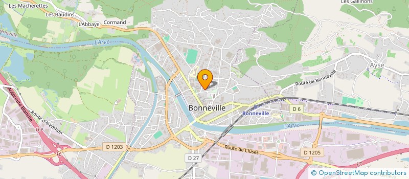 localisation de l'entreprise MONSIEUR LOUIS CAPPELLARI  BONNEVILLE