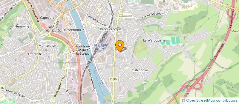 localisation de l'entreprise MONSIEUR LOUIS CAROULLE  BOULOGNE-SUR-MER