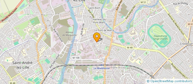 localisation de l'entreprise MONSIEUR LOUIS CARPENTIER à MARCQ-EN-BARŒUL