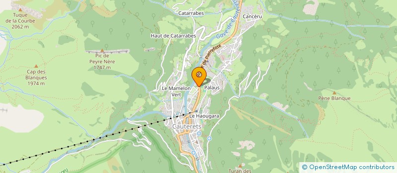 localisation de l'entreprise MONSIEUR LOUIS CARRIEU  CAUTERETS