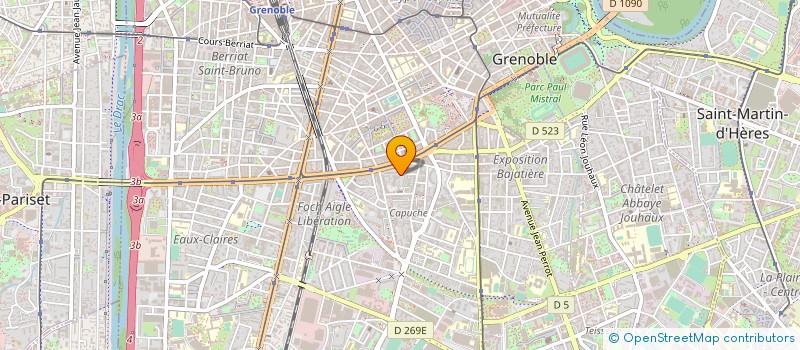 localisation de l'entreprise MONSIEUR LOUIS CARTIER  GRENOBLE