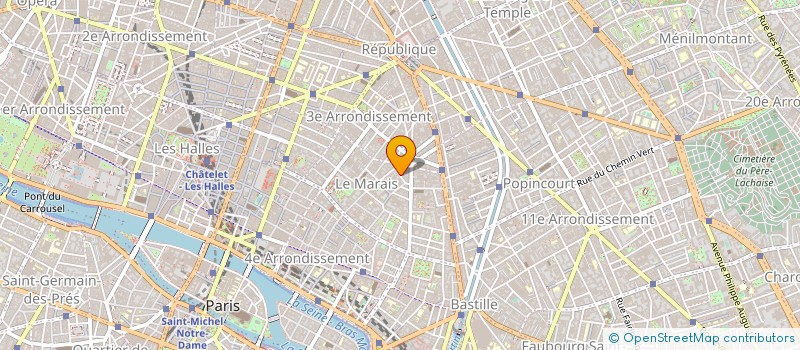 localisation de l'entreprise MONSIEUR LOUIS CASTOR à PARIS