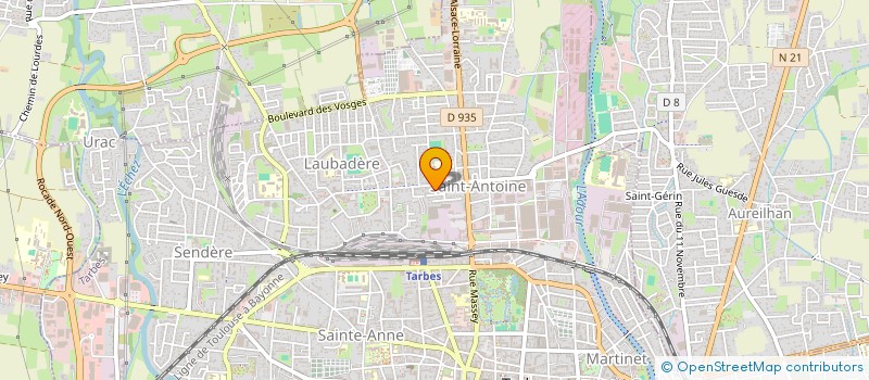 localisation de l'entreprise MONSIEUR LOUIS CAZENAVE  TARBES