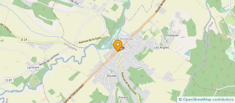 localisation de l'entreprise MONSIEUR LOUIS CAZES  MONTAIGUT-SUR-SAVE