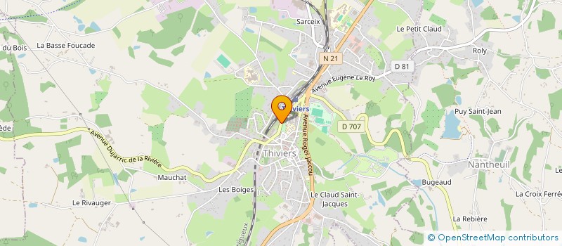 localisation de l'entreprise MONSIEUR LOUIS CHABROL  THIVIERS