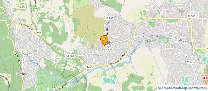 localisation de l'entreprise MONSIEUR LOUIS CHADEYRON  BLANZAT