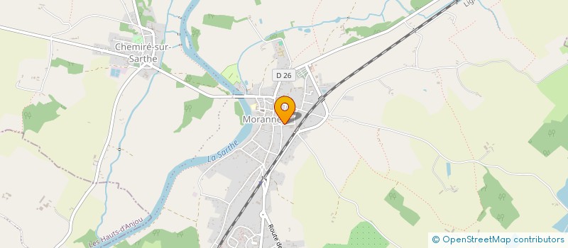 localisation de l'entreprise MONSIEUR LOUIS CHAGNON  MORANNES SUR SARTHE-DAUMERAY