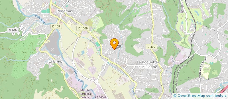 localisation de l'entreprise MONSIEUR LOUIS CHALOPIN à LA ROQUETTE-SUR-SIAGNE