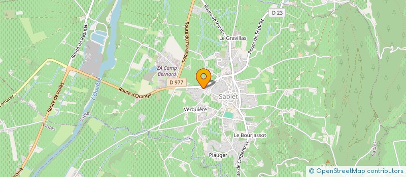 localisation de l'entreprise MONSIEUR LOUIS CHAMFORT  SABLET