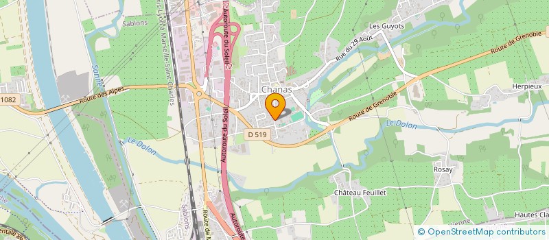 localisation de l'entreprise MONSIEUR LOUIS CHAMPELAY  CHANAS