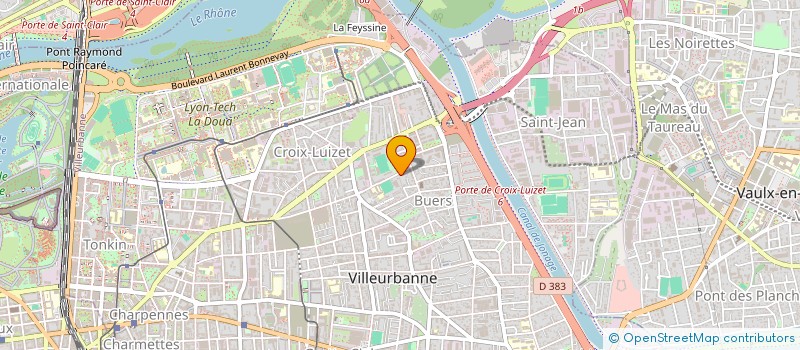 localisation de l'entreprise MONSIEUR LOUIS CHAPUS  VILLEURBANNE