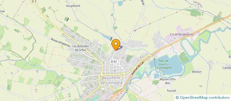 localisation de l'entreprise MONSIEUR LOUIS CHARDELIN  BEAUMONT-DE-LOMAGNE