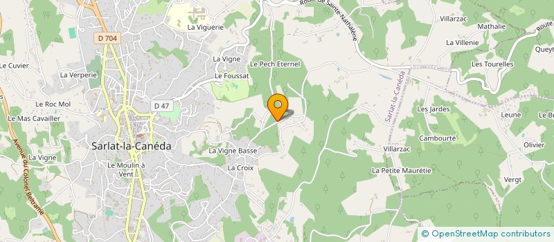 localisation de l'entreprise MONSIEUR LOUIS-CHARLES DENIS  SARLAT-LA-CANEDA