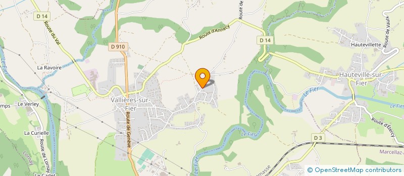localisation de l'entreprise MONSIEUR LOUIS CHARVIN  VALLIERES-SUR-FIER