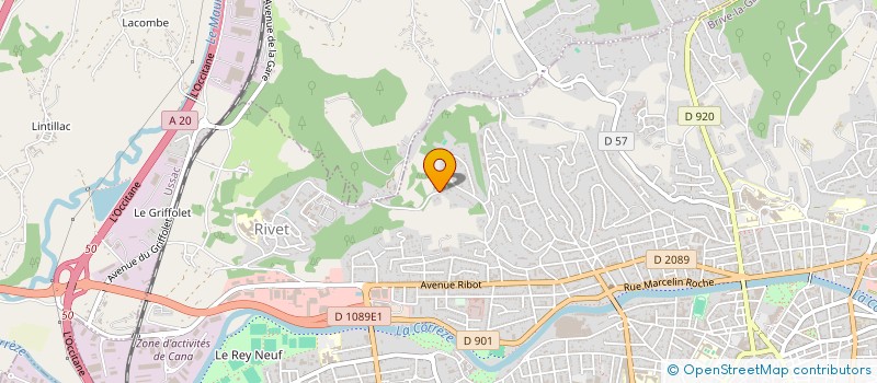 localisation de l'entreprise MONSIEUR LOUIS CHASSAIN  BRIVE-LA-GAILLARDE