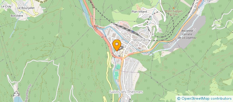 localisation de l'entreprise MONSIEUR LOUIS CHATEAU  MOUTIERS