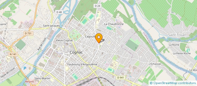 localisation de l'entreprise MONSIEUR LOUIS CHAUVET  COGNAC
