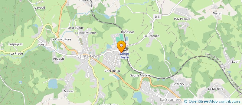 localisation de l'entreprise MONSIEUR LOUIS CHAUVILLE à SAINTE-FEYRE