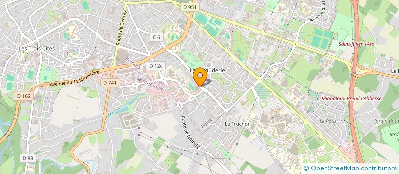 localisation de l'entreprise MONSIEUR LOUIS CHENAGON à POITIERS