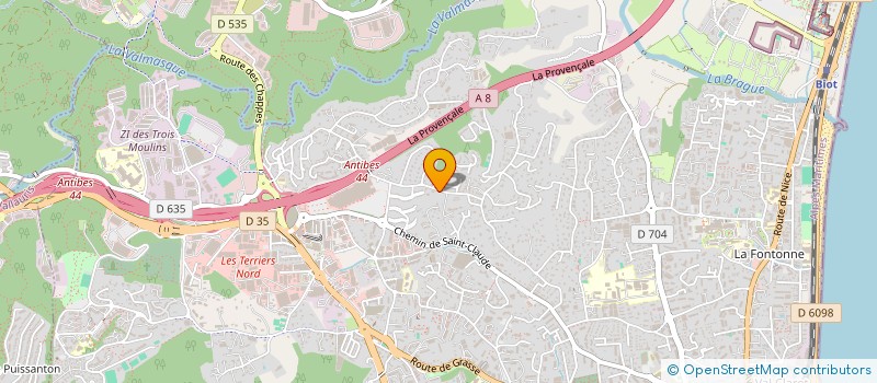 localisation de l'entreprise MONSIEUR LOUIS CHERY  ANTIBES