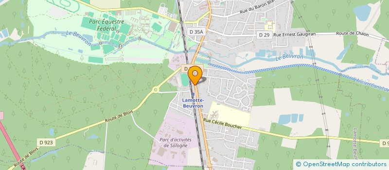 localisation de l'entreprise MONSIEUR LOUIS CHESNEAU  LAMOTTE-BEUVRON