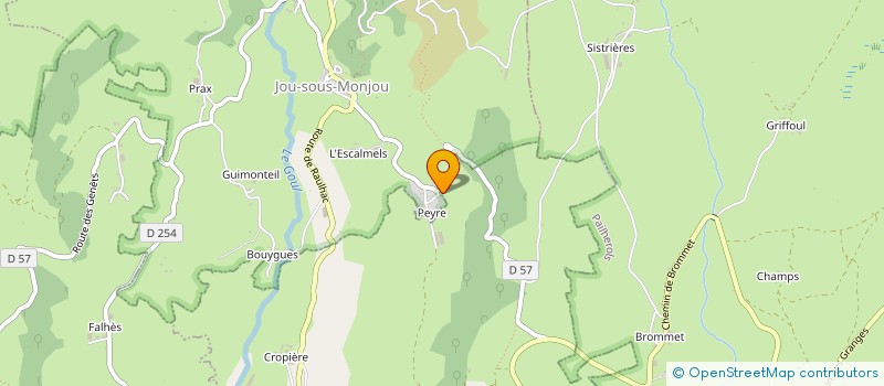 localisation de l'entreprise MONSIEUR LOUIS CHEVALIER à JOU-SOUS-MONJOU
