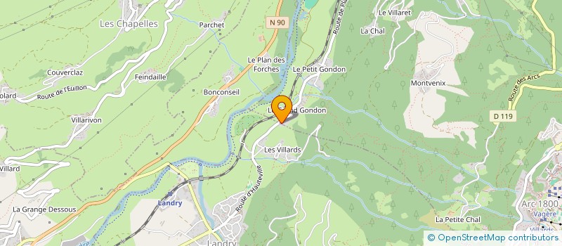 localisation de l'entreprise MONSIEUR LOUIS CHEVALLIER  BOURG-SAINT-MAURICE