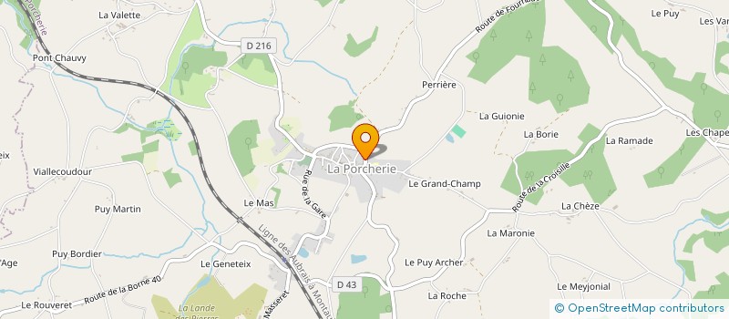 localisation de l'entreprise MONSIEUR LOUIS CHIARDET à LA PORCHERIE