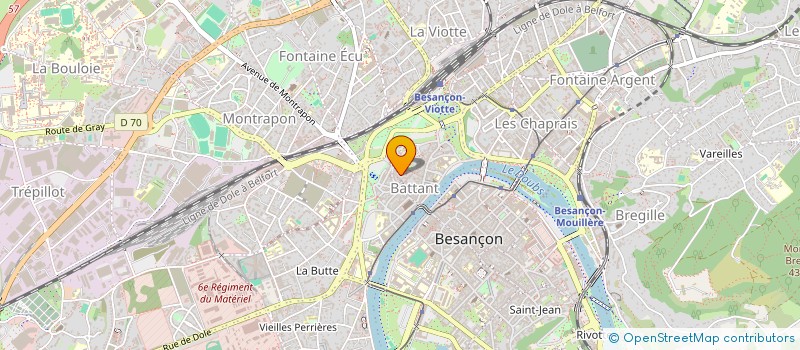 localisation de l'entreprise MONSIEUR LOUIS CHORVOT à BESANCON